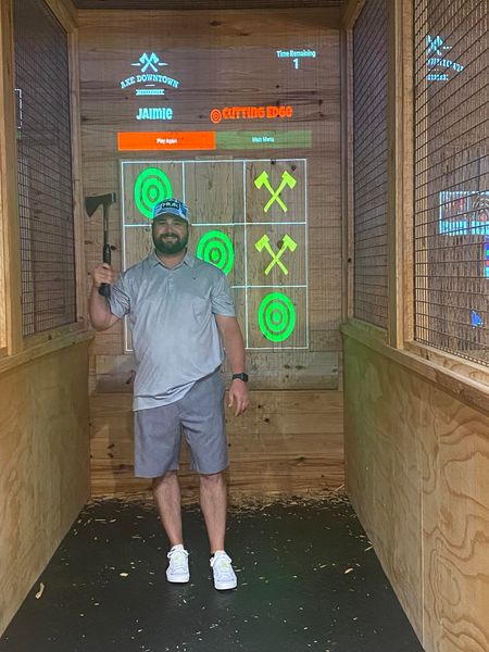 date night axe throwing in Trussville, AL at Axe Downtown
